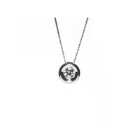 Collana Promesse Donna Venere in Oro bianco Diamante 0.01 Ct PPLO/0,01 - PPLO/0,01